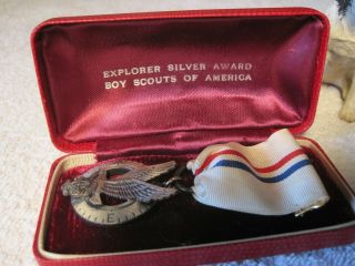 Boy Scouts Explorer Silver Award - 1950s - Sterling 2