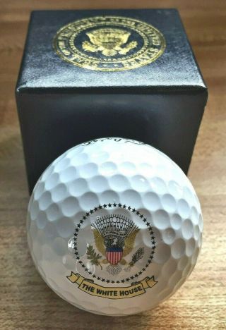 President Donald J Trump Presidential Seal The White House Design Gift Golf Ball