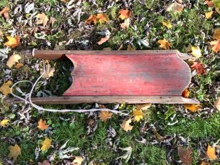 Antique 19th Century Child’s Sled Paint Darling