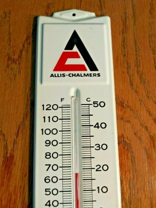 1960s Vintage Allis Chalmers Thermometer Sign Old Farm Tractor D - 21 One Ninety