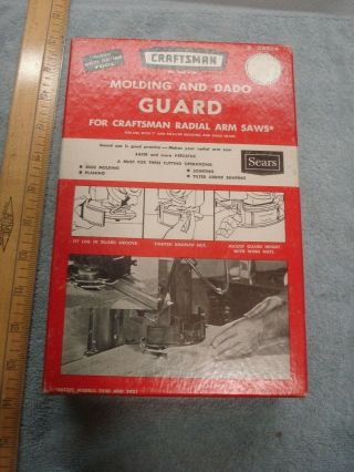 Vintage Usa Craftsman Molding And Dado Guard For Radial Arm Saw