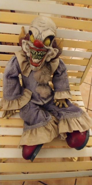 Vintage Unusual Scary Creepy Clown Doll