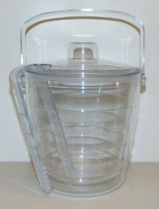Tervis Ice Bucket With Lid & Tongs Clear Tervis Tumbler Ice Bucket