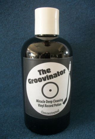 The Groovinator 4oz Record Vinyl Lp Cleaning Solution Concentrated Fluid Cleaner