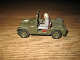 Tekno Denmark - Vintage - No.  814 - Military Willys Jeep,  Driver - 1950´s