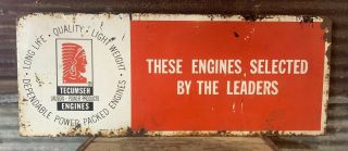 Vtg 60s Tecumseh Engines Sales Service Rack Display Sign Lauson Power Products
