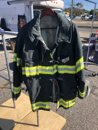 Firefighter Fire bunker gear jacket coat - YORK FIRE DEPARTMENT FREEPORT NY 2