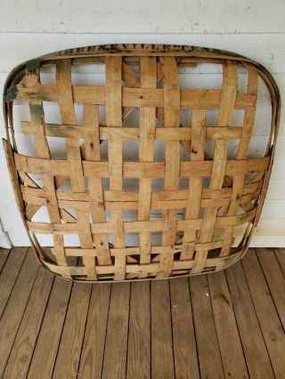 Antique Tobacco Basket From Greeneville Tenn (tn) Board Of Trade
