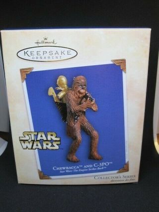 Hallmark Keepsake Ornament Star Wars A Hope " Chewbacca And C - 3po " 2004
