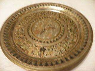 Copper On Brass Egyption Tray Or Plate By Hosny Gomaa
