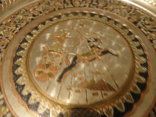 Copper on brass Egyption tray or plate by Hosny Gomaa 2