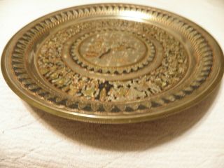Copper on brass Egyption tray or plate by Hosny Gomaa 3