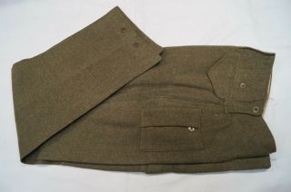 Ww2 Canadian Battledress Trousers 1942 Dated Size 10