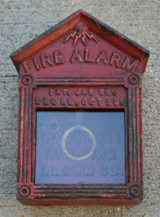 Gamewell Fire Alarm Box,  Late 1800 