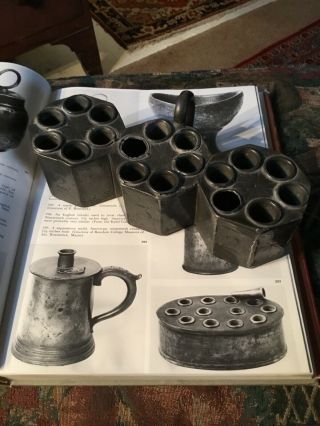 Rev War 18th Century Pewter Engraved Suppository Mold Medical Fancy 1780’s