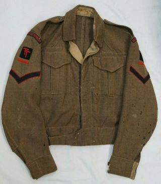 Ww2 British Durham Light Infantry Battledress Tunic Jacket