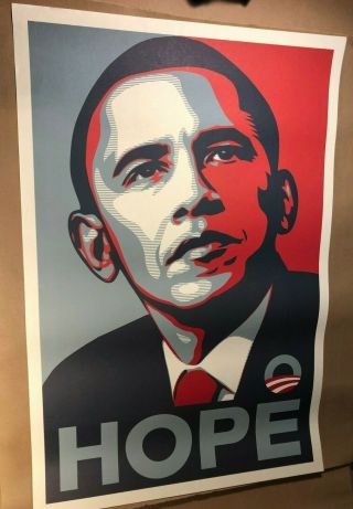 Obama 2008 Obey Hope Poster By Shepard Fairey Campaign Edition Rare Near