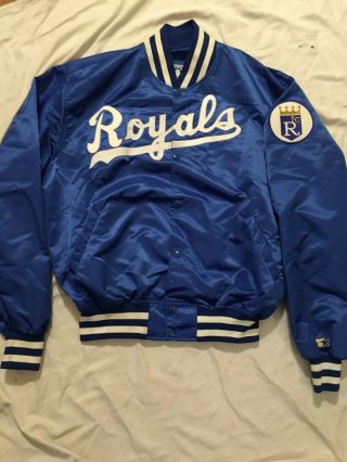 Vtg Mlb Kansas City Royals Starter Jacket 90 