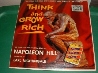Napoleon Hill Earl Nightingale ‎think And Grow Rich Lp Combined Registry Co 1960