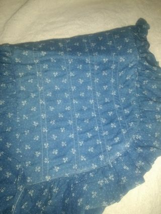 Early Antique Blue Calico Ladies Bonnet Primitive Textile AAFA 3