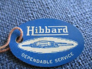 6 Hibbard Dependable Services Hardware Tool Hanging Tags Stringed Vintage Blue