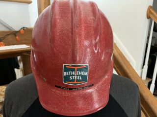 E.  D.  Bullard Bethlehem Steel Hard Boiled Fiberglass Hard Hat Supervisor