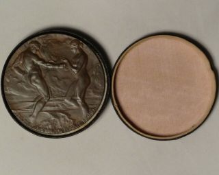 1915 Panama Pacific Expo Award Medal W/ Box By John Flanagan 70.  5 Mm