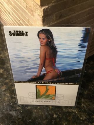 2003 Sports Illustrated Swimsuit Swatch Card Petra Nemcova