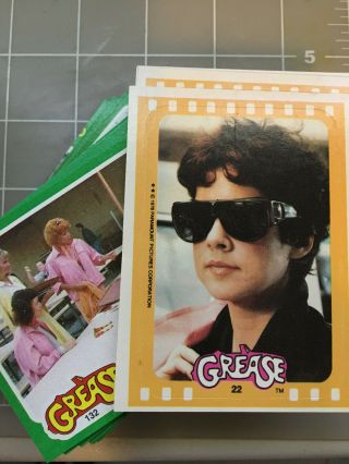 Grease Movie Series 2 1978 Topps Complete Base Card & Sticker Set 66,  11
