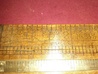 Vintage Stanley 36 1/2 Boxwood Folding Ruler (Sweetheart) 2