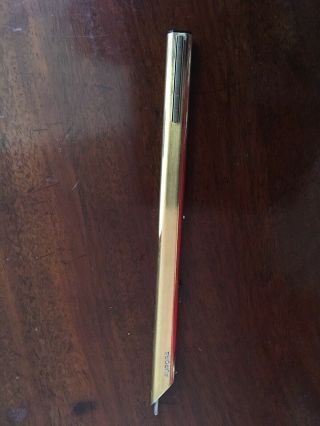Vintage Aurora Thesi Gold Plated Vermeil Ball Point Pen,  Very Good To