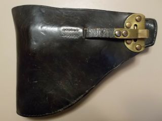 Pre Wwii Dutch Leather Holster For The Fn Browning Model 1910 Or 1922 Pistol