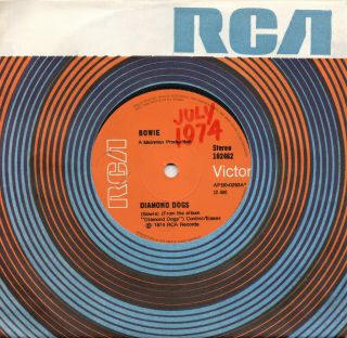 David Bowie Diamond Dogs Australian Pressing 1974 Rca Rare 7 " Single