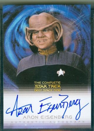Star Trek Deep Space 9 Quotable Aron Eisenberg As Nog Autograph Card