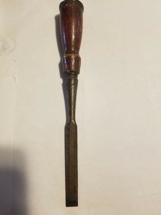 Vintage Stanley 1/2 " Wood Socket Chisel Bevel Edge Old Carving Tools