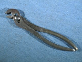 Vintage K - D Mfg Co No.  7 Alligator Pliers Made In United States Of America