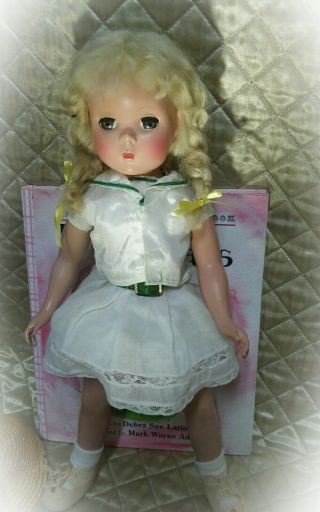 1950s 17 inch Madame Alexander Maggie face Polly Pigtails doll 2