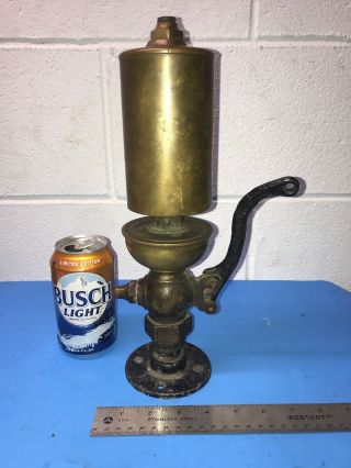Single Chime Brass 3 " Diameter Whistle W/ Stand Antique Steam Steampunk Vintage