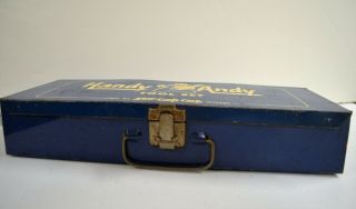 Vintage Champion Handy Andy Tool Set Skil Craft Corp.  Chicago Blue Box Tin Only 3