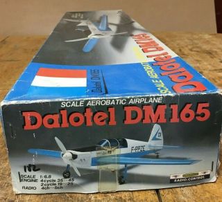 Vintage Playtron Dalotel Dm 165 W/retracts Model Airplane Kit
