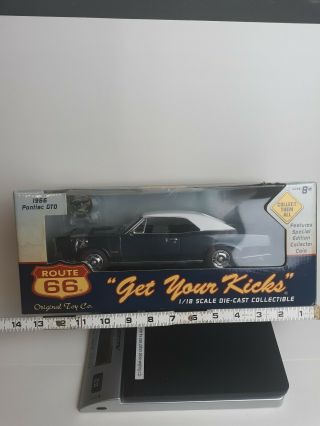 1966 Pontiac Gto Route 66 1:18 Scale Toy Co.  Opening Hood & Doors Read