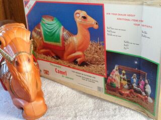 Vintage EMPIRE Christmas Nativity Blow Mold CAMEL 2