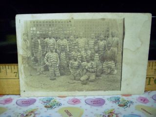 Chain Gang Convict Labor Antique Vintage Photo Black Americana African American