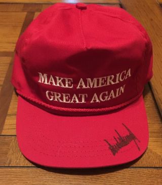 Donald Trump Signed Make America Great Again Hat Autograph 45th President Maga