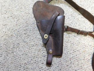 U.  S.  Navy M3 shoulder holster.  38 Smith & Wesson Victory Model.  Boyt 44 dated 2
