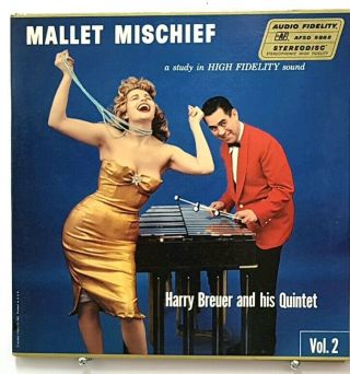 Harry Breuer & Quintet Mallet Mischief Vol 2 Audio Fidelity Stereo Cheesecake M -