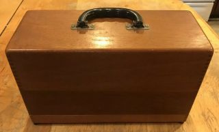Vintage Ohaus 3 Triple Beam Balance Scale Mahogany Wood Case Lab Reload
