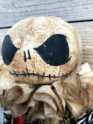 Primitive Folk - Art Jack Skellington Apothecary Labels Halloween Grungy Doll