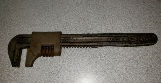 Vintage 9 Inch Auto Adjustable Monkey Pipe Wrench