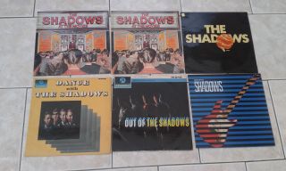 Shadows 5lp Joblot Dance With,  Out Of The Shadows,  Simply,  Tasty,  At The Movies